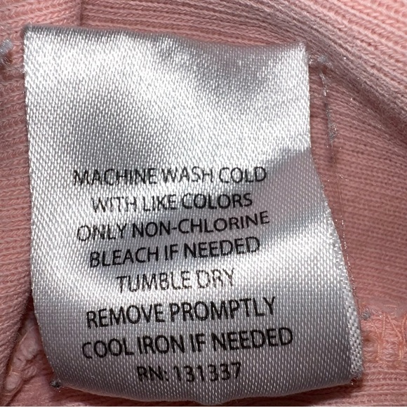 Pink Ribbed Pull Over size Large - Picture 7 of 10